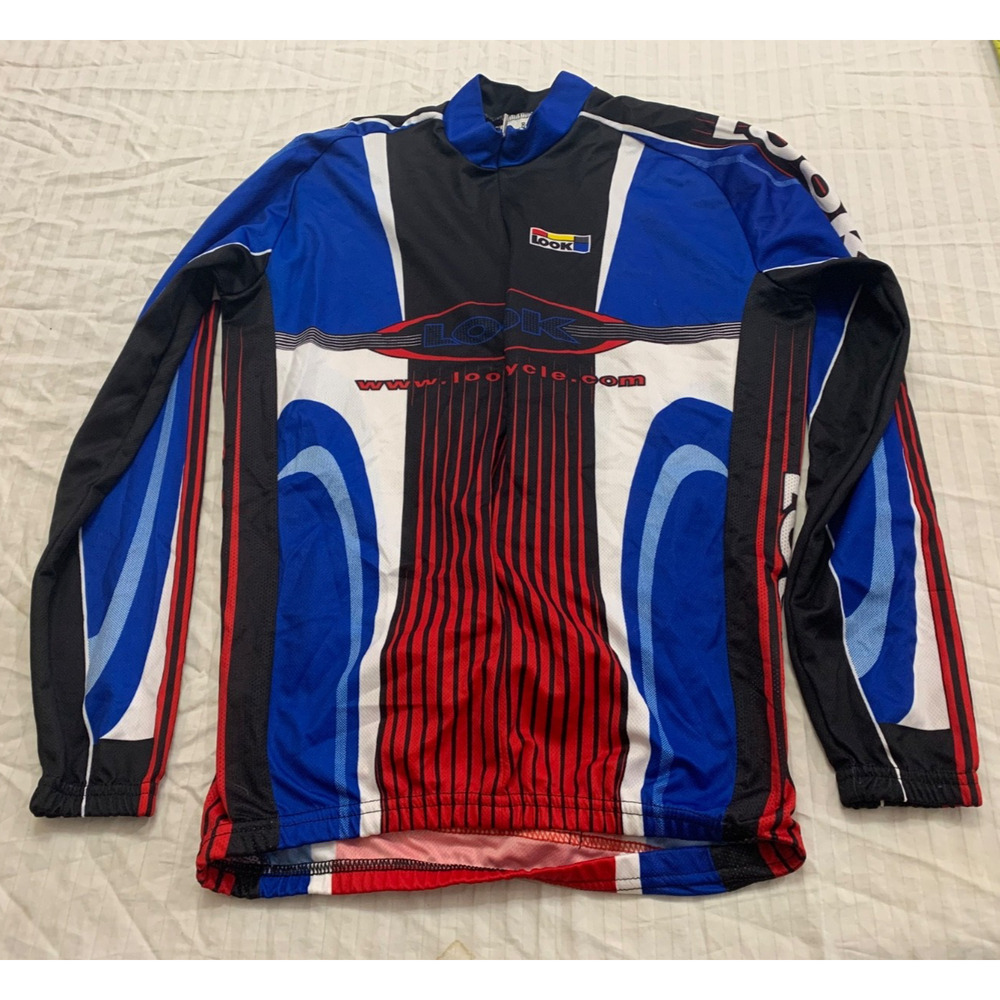❄️❄️❄️ LOOK SO FASHION BIKER MENS ATHLETIC CYCLING JERSEY SHIRT SIZE M. ❄️❄️❄️